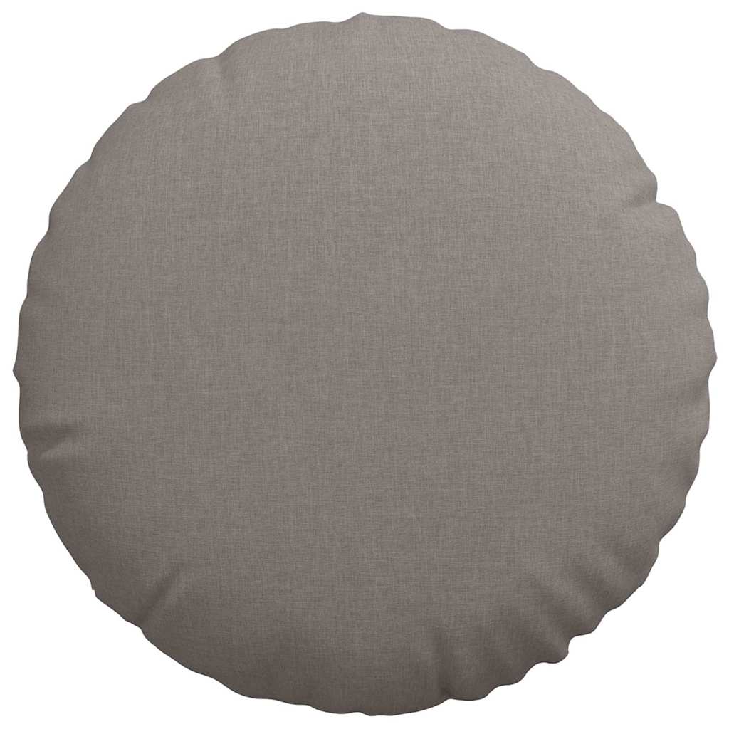 vidaXL Sitzkissen 2 pcs Taupe Ø80 x 29 cm Stoff