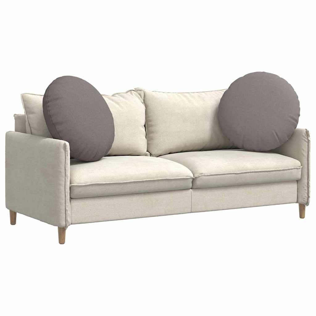 vidaXL Sitzkissen 2 pcs Taupe Ø80 x 29 cm Stoff