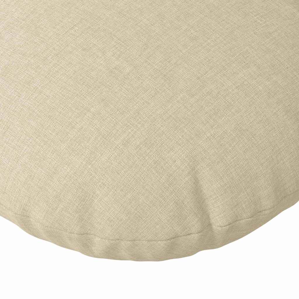 vidaXL Sitzkissen 2 pcs Creme Ø80 x 29 cm Stoff