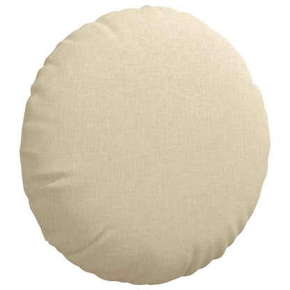 vidaXL Sitzkissen 2 pcs Creme Ø80 x 29 cm Stoff
