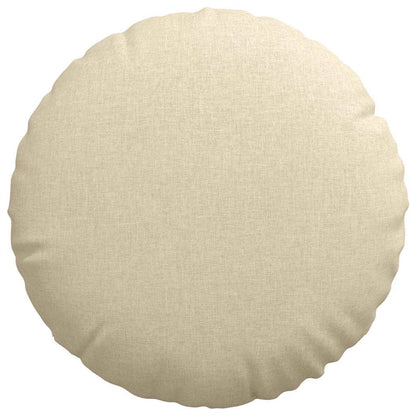 vidaXL Sitzkissen 2 pcs Creme Ø80 x 29 cm Stoff
