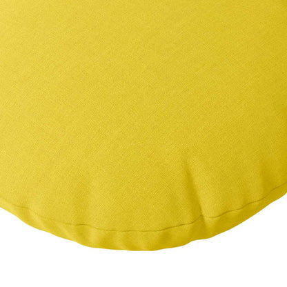 vidaXL Sitzkissen 2 pcs Helles Gelb Ø80 x 29 cm Stoff