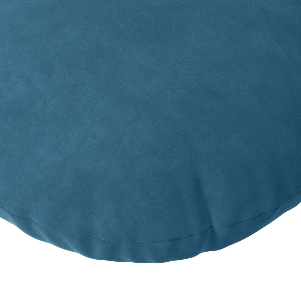 vidaXL Sitzkissen 2 pcs Blau Ø 80 x 29 cm Samt