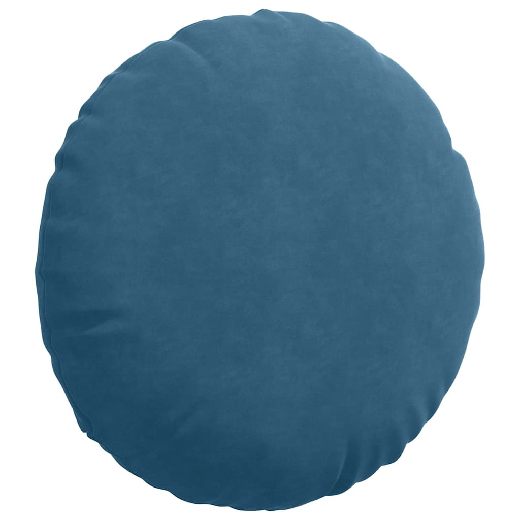 vidaXL Sitzkissen 2 pcs Blau Ø 80 x 29 cm Samt