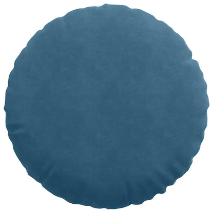 vidaXL Sitzkissen 2 pcs Blau Ø 80 x 29 cm Samt