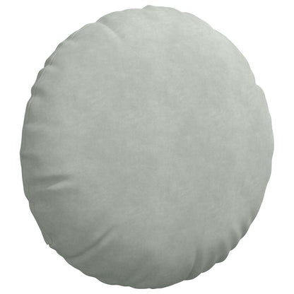 vidaXL Sitzkissen 2 Stück Hellgrau Ø 80 x 29 cm Samt