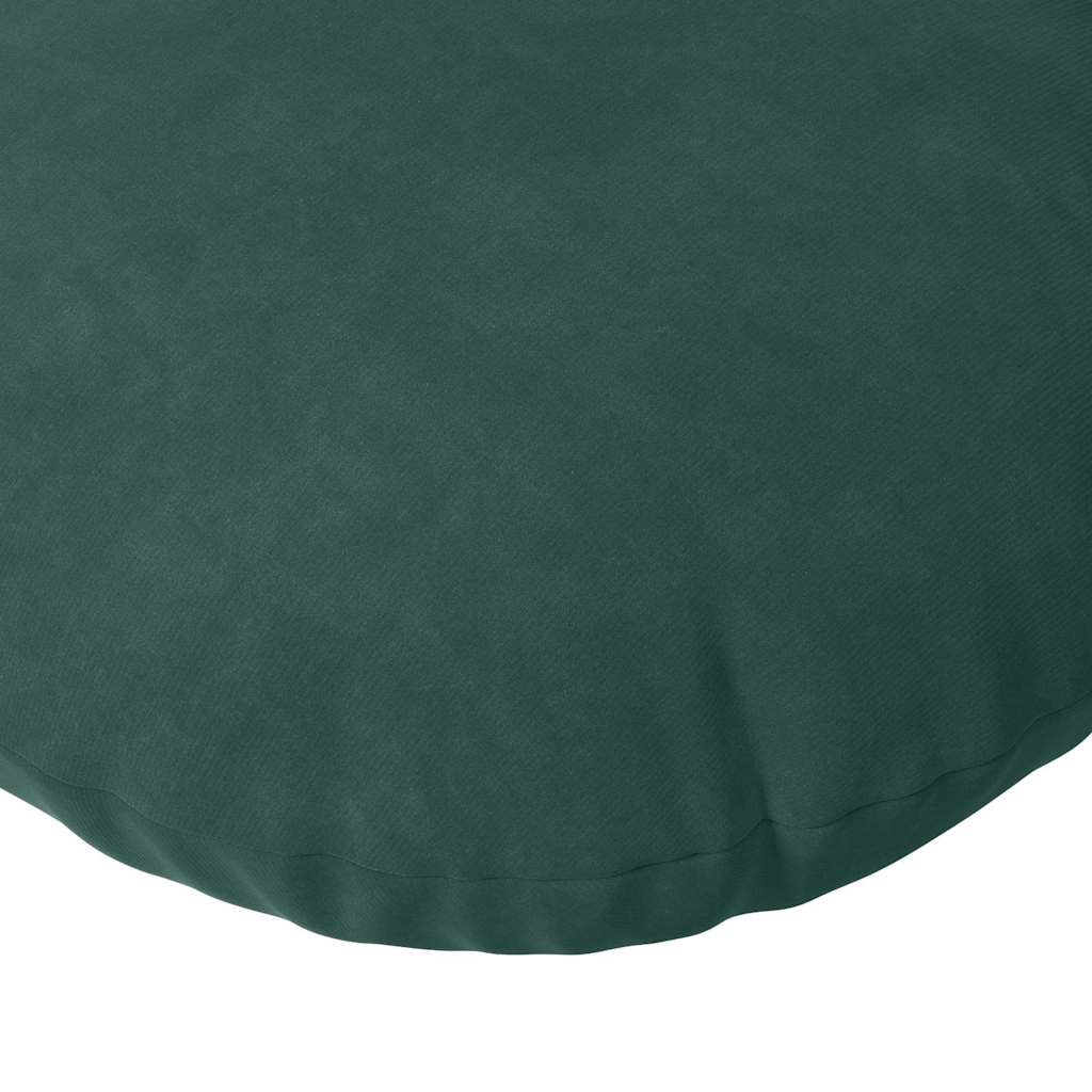vidaXL Sitzkissen 2 pcs Dunkelgrün Ø 80 x 29 cm Samt