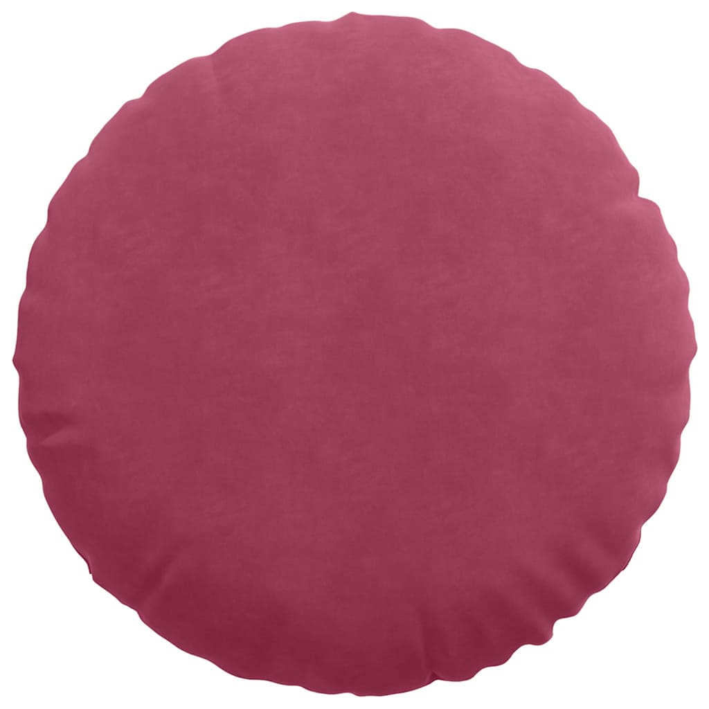 vidaXL Sitzkissen 2 pcs Weinrot Ø 80 x 29 cm Samt