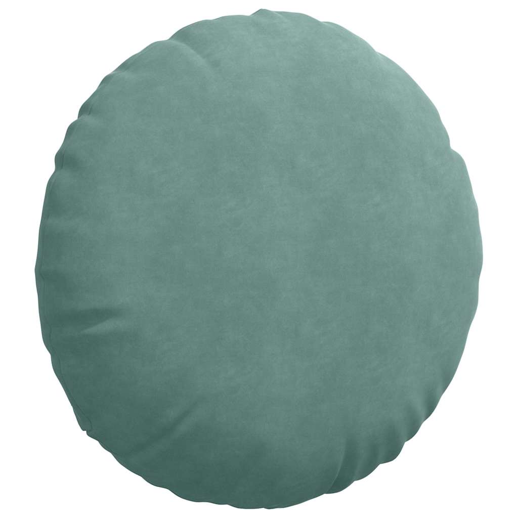 vidaXL Sitzkissen 2 Stück Meergrün Ø 80 x 29 cm Samt