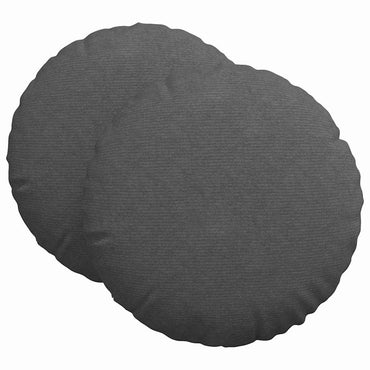 vidaXL Sitzkissen 2 pcs Dunkelgrau Ø 80 cm Cordstoff