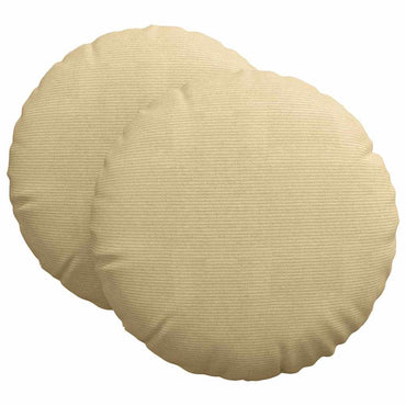 vidaXL Sitzkissen 2 pcs Grau-Grün Ø 80 cm Cordstoff