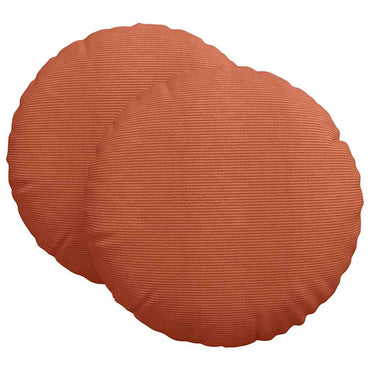 vidaXL Sitzkissen 2 pcs Rot-Orange Ø 80 cm Cordstoff