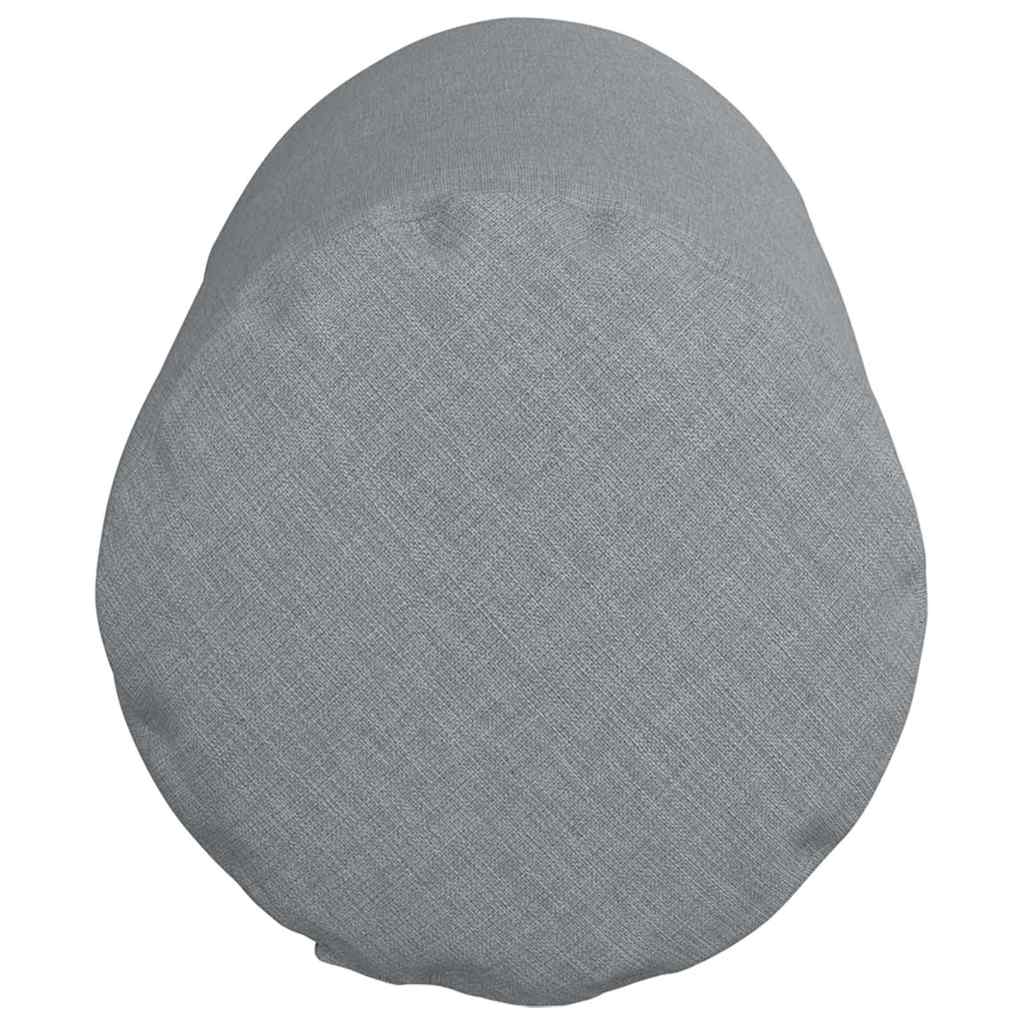 vidaXL Bolsterkissen 2 Stück Hellgrau Ø 15 x 40 cm Stoff
