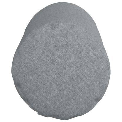 vidaXL Bolsterkissen 2 Stück Hellgrau Ø 15 x 40 cm Stoff