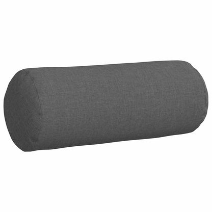 vidaXL Bolsterkissen 2 Stück Dunkelgrau Ø 15 x 40 cm Stoff