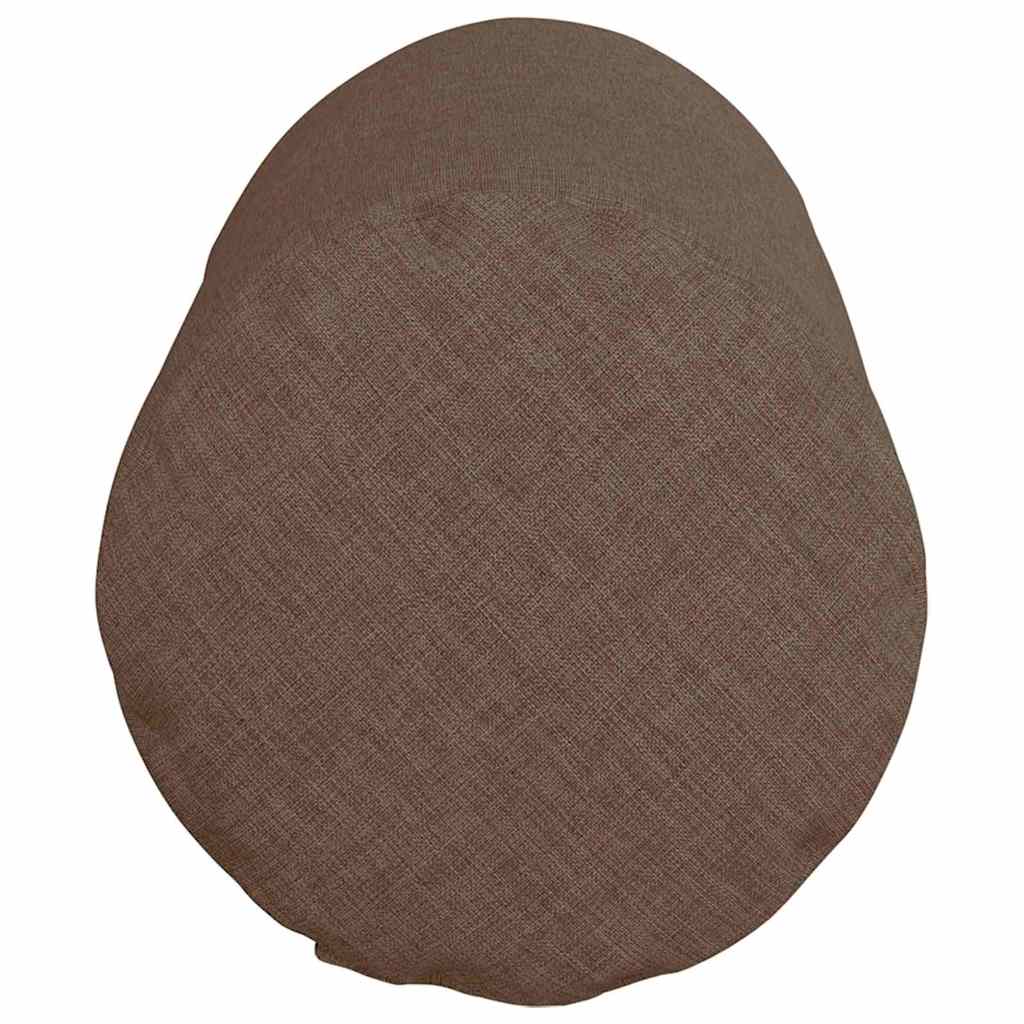 vidaXL Bolsterkissen 2 Stück Braun Ø 15 x 40 cm Stoff