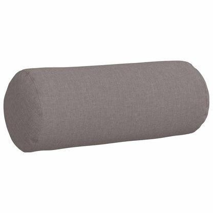 vidaXL Bolsterkissen 2 Stück Taupe Ø 15 x 40 cm Stoff