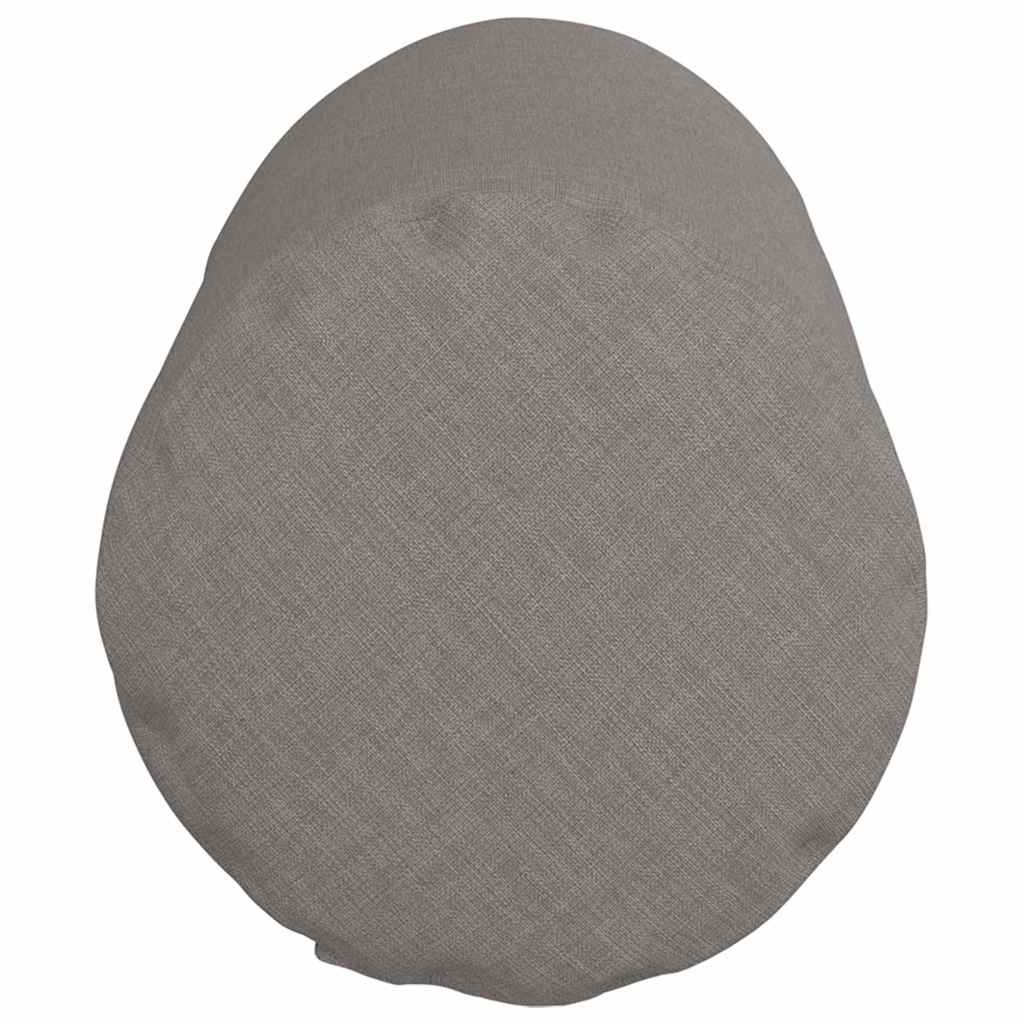 vidaXL Bolsterkissen 2 Stück Taupe Ø 15 x 40 cm Stoff