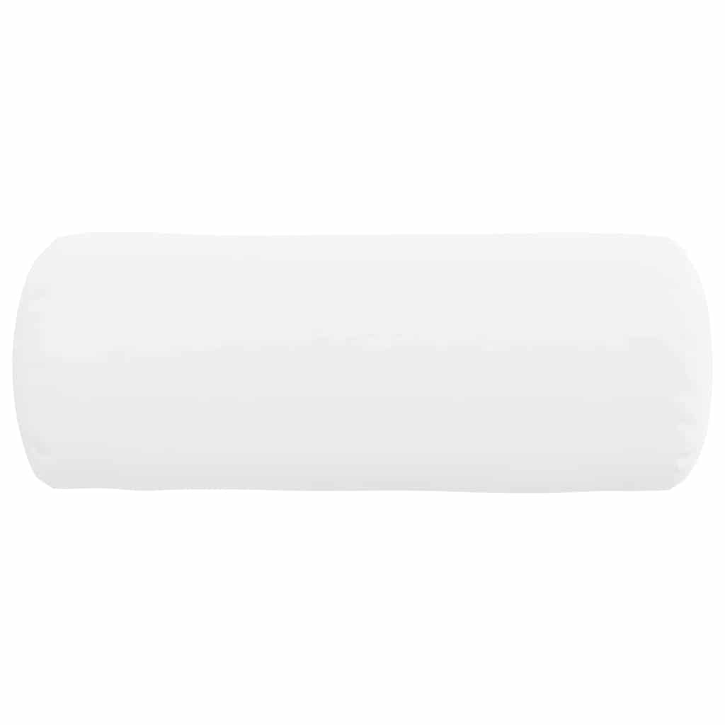vidaXL Bolsterkissen 2 Stück Weiß Ø 15 x 40 cm Stoff