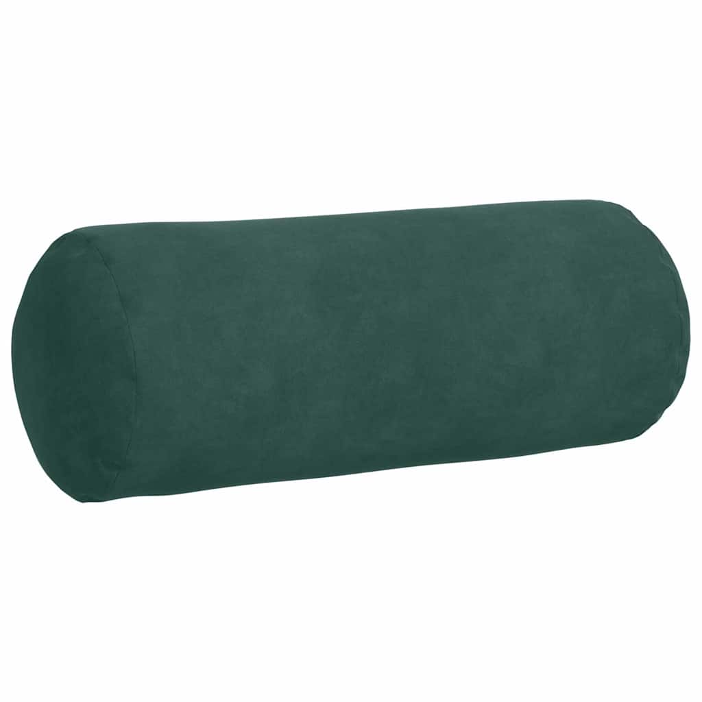 vidaXL Bolsterkissen 2 Stück Dunkelgrün Ø 15 x 40 cm Cordstoff