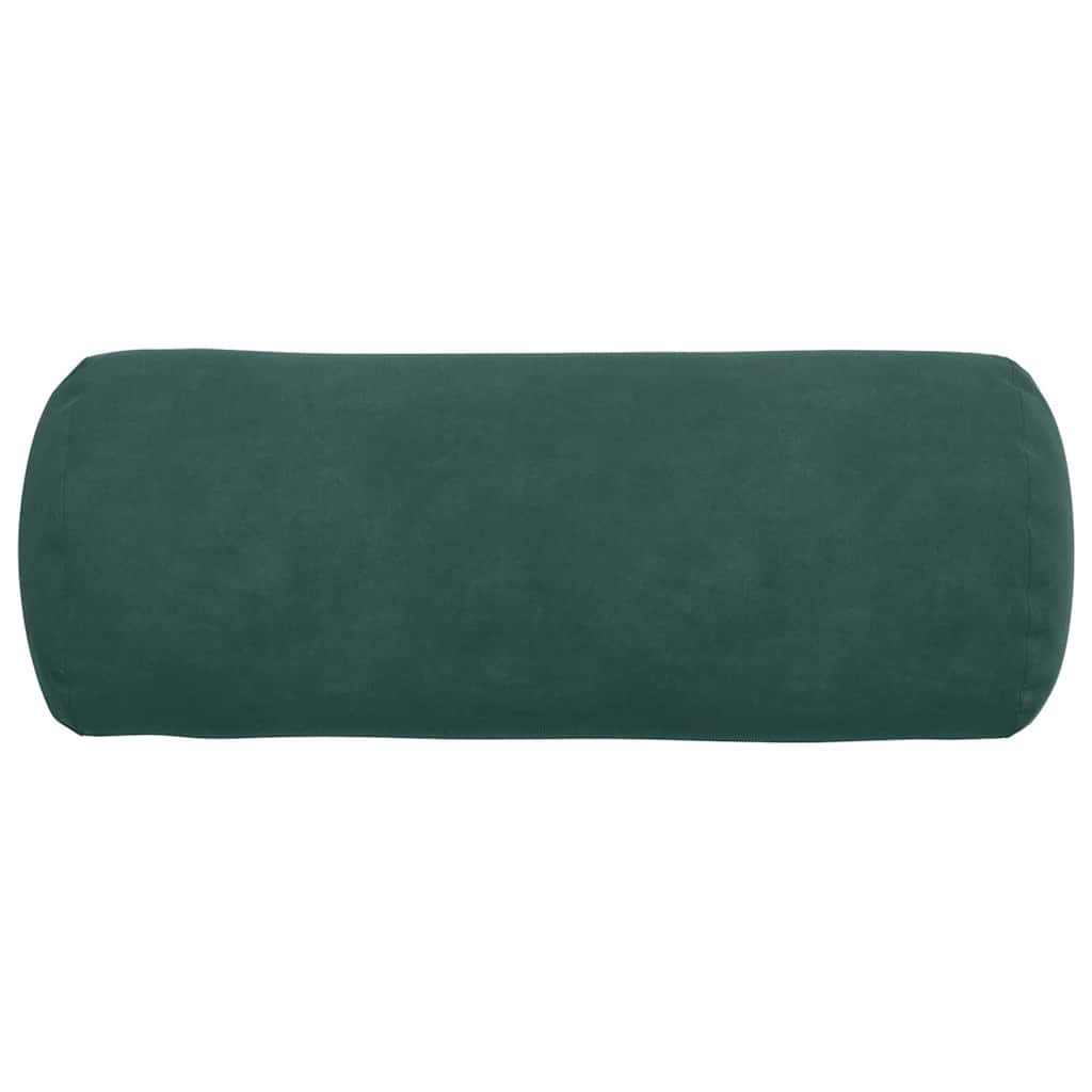 vidaXL Bolsterkissen 2 Stück Dunkelgrün Ø 15 x 40 cm Cordstoff