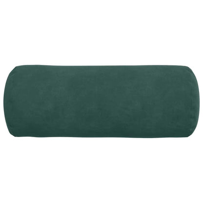 vidaXL Bolsterkissen 2 Stück Dunkelgrün Ø 15 x 40 cm Cordstoff