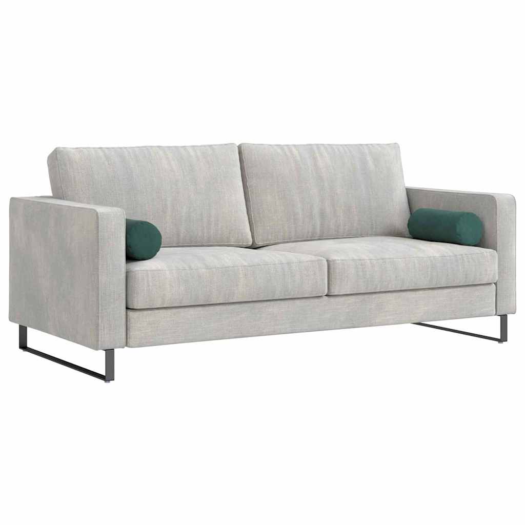 vidaXL Bolsterkissen 2 Stück Dunkelgrün Ø 15 x 40 cm Cordstoff