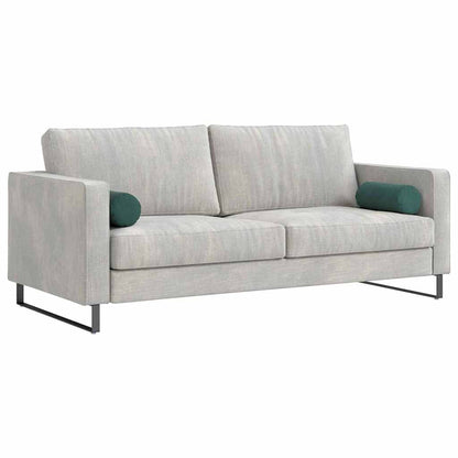 vidaXL Bolsterkissen 2 Stück Dunkelgrün Ø 15 x 40 cm Cordstoff