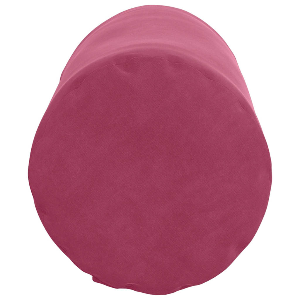 vidaXL Bolsterkissen 2 Stück Weinrot Ø 15 x 40 cm Cordstoff