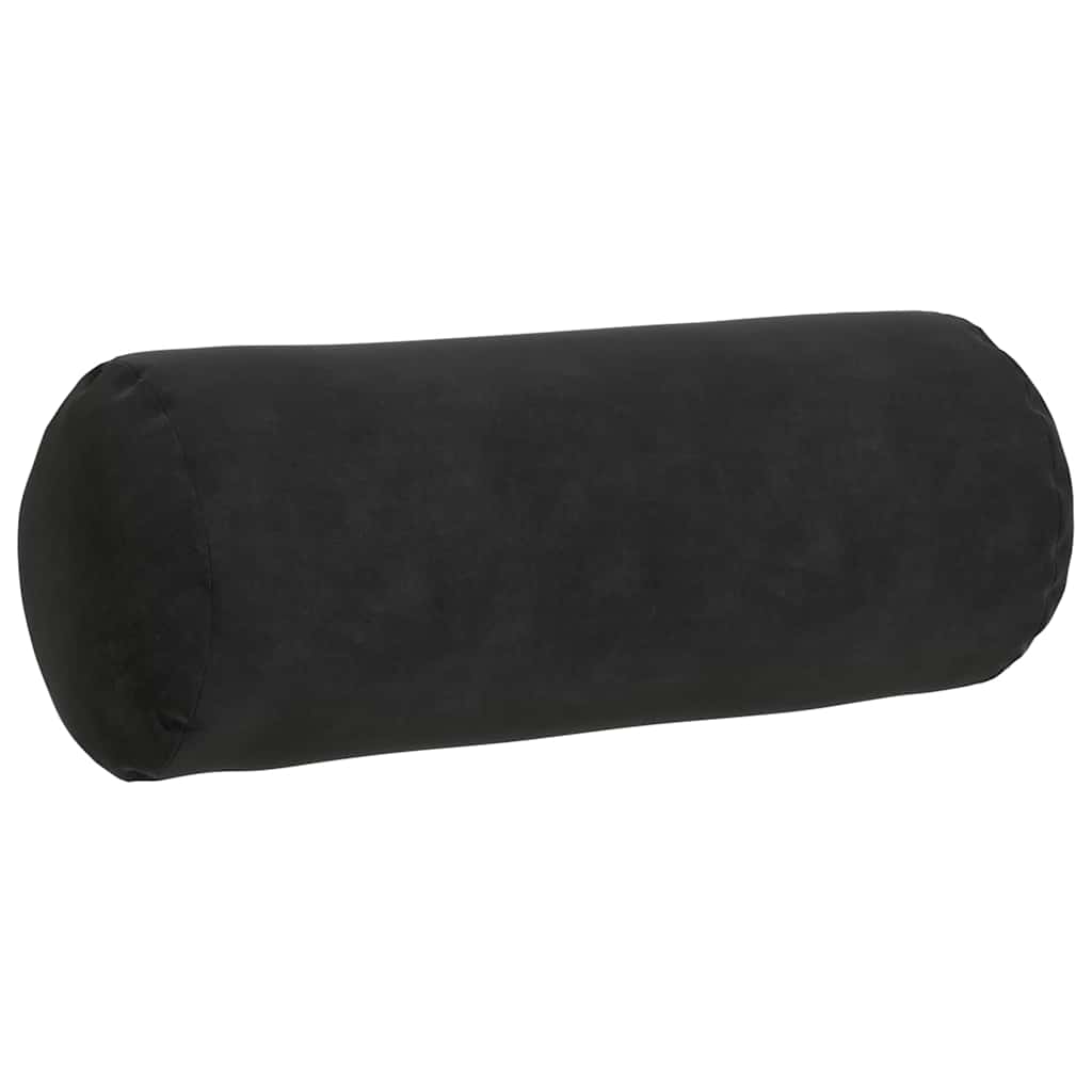 vidaXL Bolsterkissen 2 Stück Schwarz Ø 15 x 40 cm Cordstoff