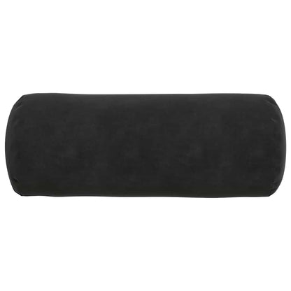 vidaXL Bolsterkissen 2 Stück Schwarz Ø 15 x 40 cm Cordstoff
