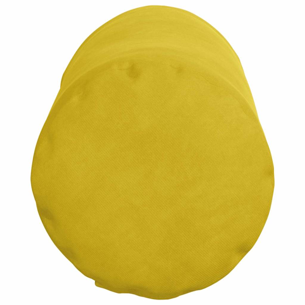 vidaXL Bolsterkissen 2 Stück Gelb Ø 15 x 40 cm Cordstoff