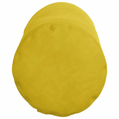 vidaXL Bolsterkissen 2 Stück Gelb Ø 15 x 40 cm Cordstoff