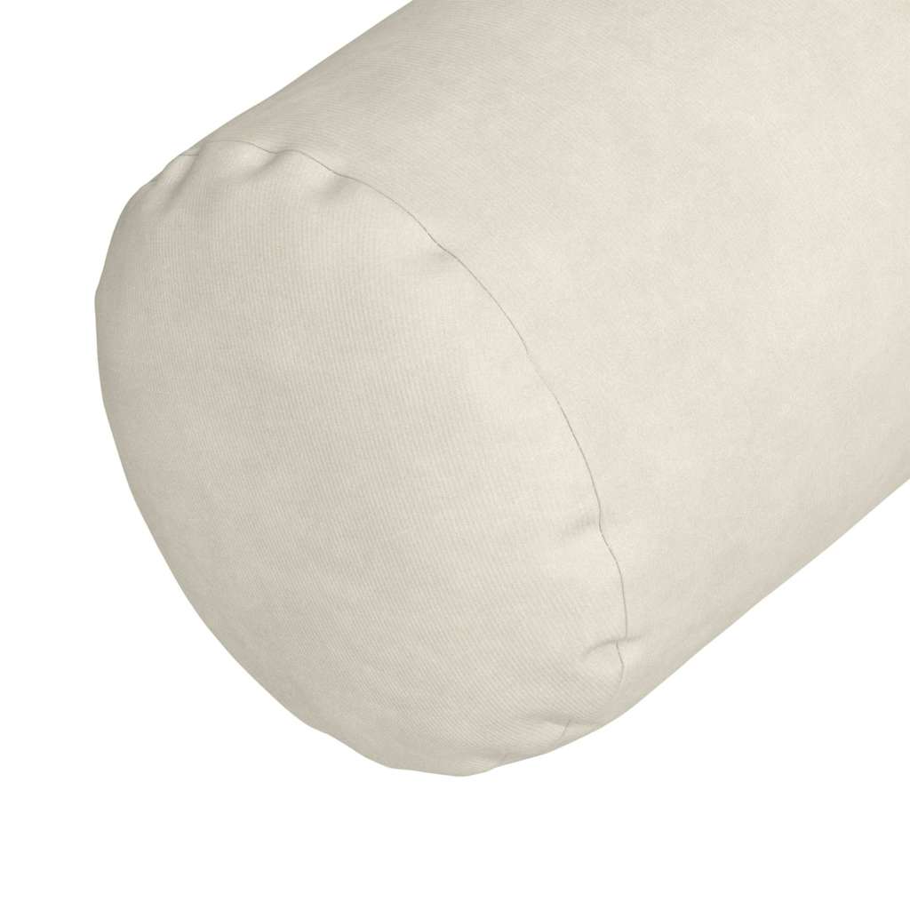 vidaXL Bolsterkissen 2 Stück Creme Ø 15 x 40 cm Cordstoff
