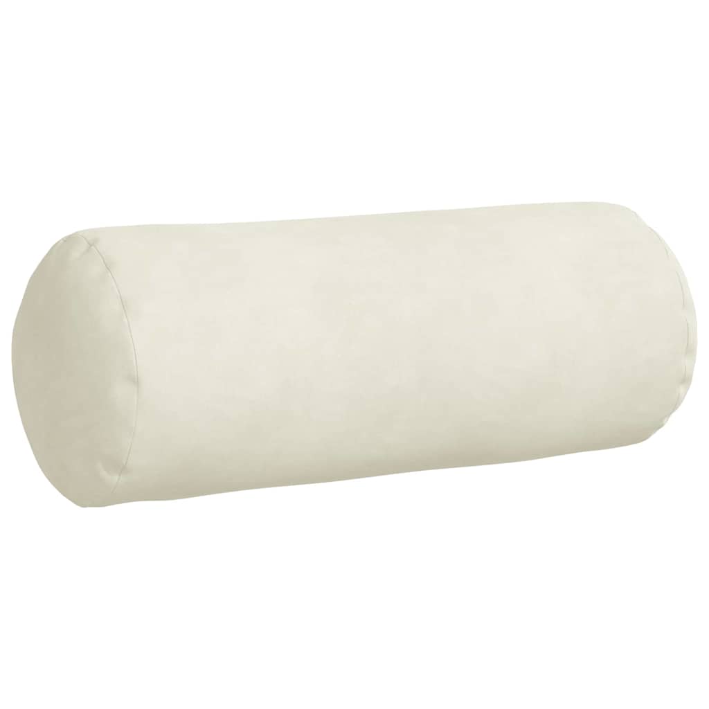 vidaXL Bolsterkissen 2 Stück Creme Ø 15 x 40 cm Cordstoff