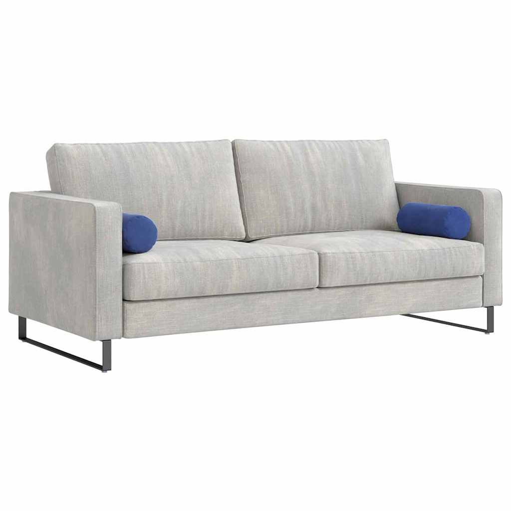 Bolsterkissen 2 Stück Polizeiblau Ø 15 x 40 cm Cordstoff