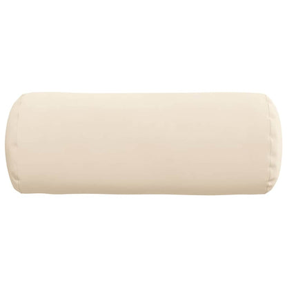 vidaXL Bolsterkissen 2 Stück Beige Ø 15 x 40 cm Mikrofaserstoff