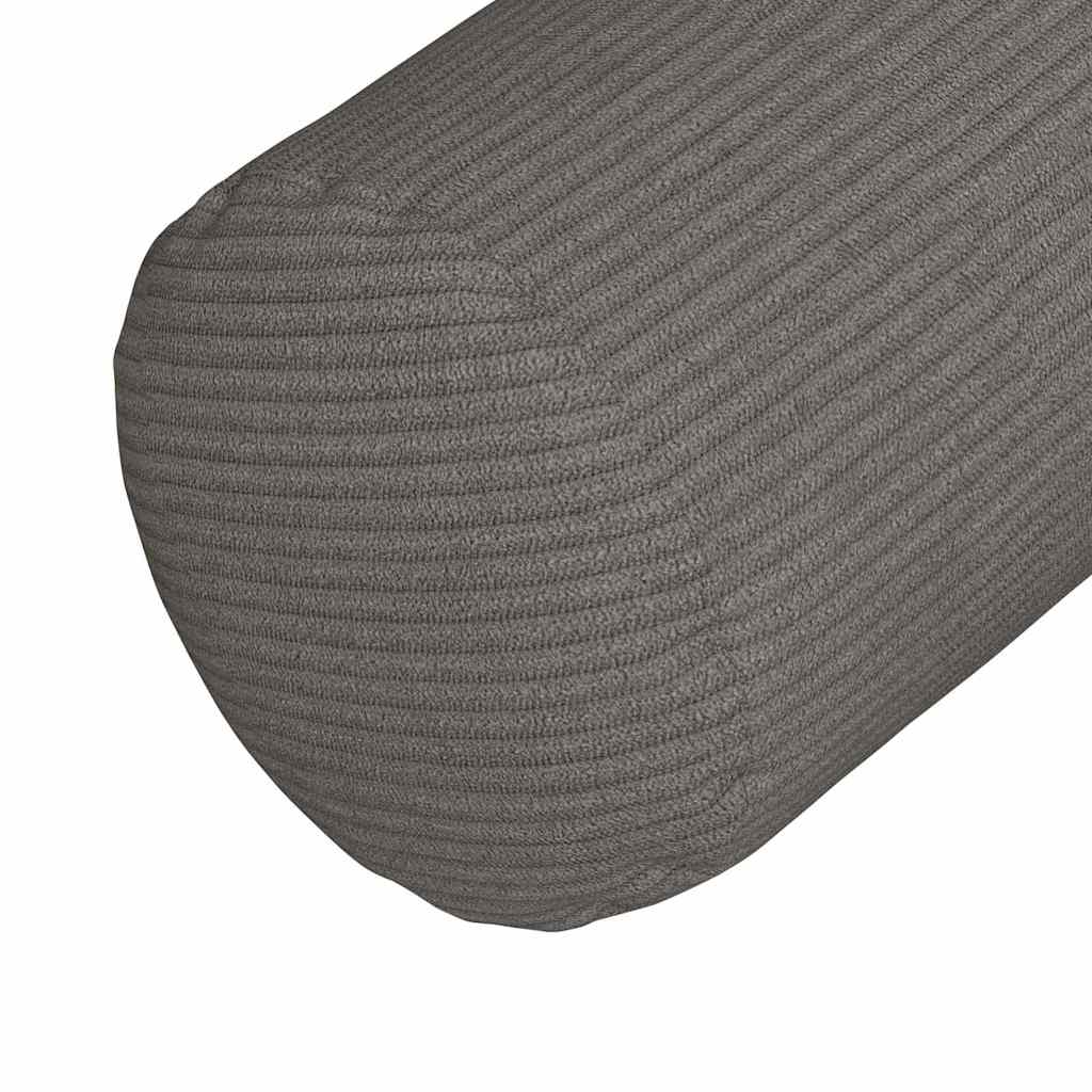 vidaXL Bolsterkissen 2 pcs Hellgrau Ø 15 x 40 cm Cordstoff