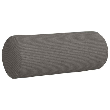 vidaXL Bolsterkissen 2 pcs Hellgrau Ø 15 x 40 cm Cordstoff