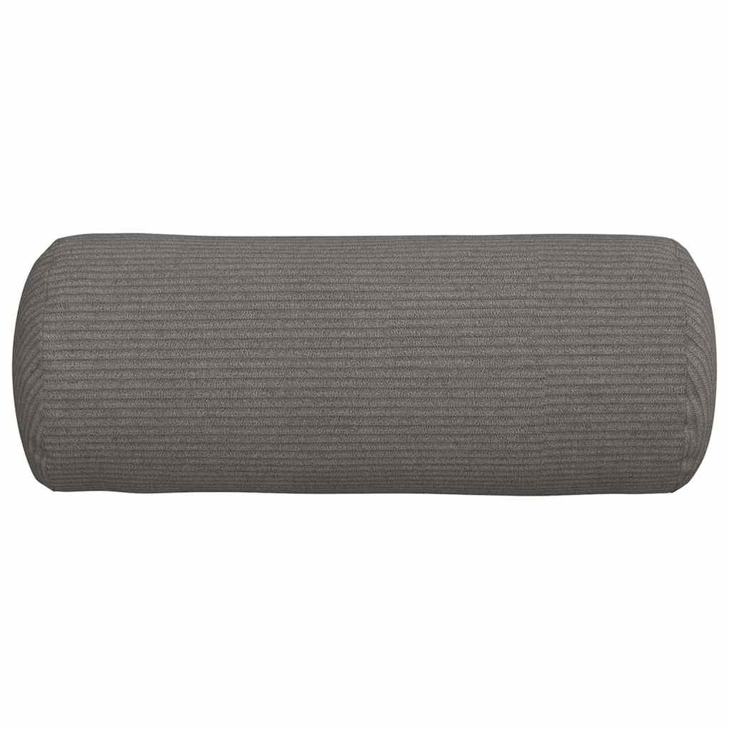 vidaXL Bolsterkissen 2 pcs Hellgrau Ø 15 x 40 cm Cordstoff
