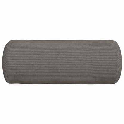 vidaXL Bolsterkissen 2 pcs Hellgrau Ø 15 x 40 cm Cordstoff