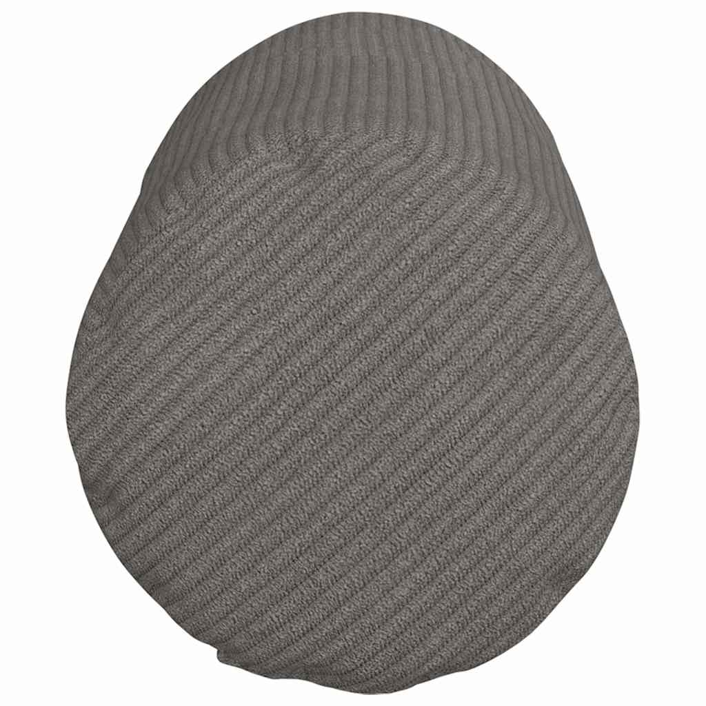 vidaXL Bolsterkissen 2 pcs Hellgrau Ø 15 x 40 cm Cordstoff
