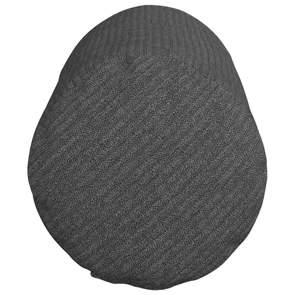 vidaXL Bolsterkissen 2 Stück Dunkelgrau Ø 15 x 40 cm Cordstoff