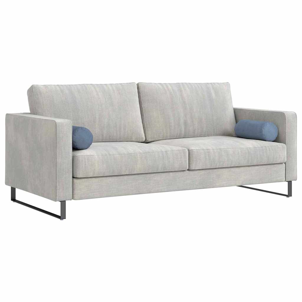 vidaXL Bolsterkissen 2 Stück Blau Ø 15 x 40 cm Cordstoff