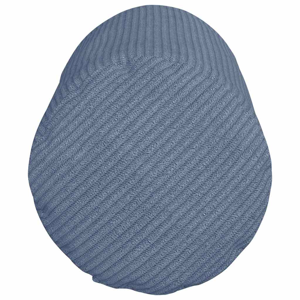 vidaXL Bolsterkissen 2 Stück Blau Ø 15 x 40 cm Cordstoff