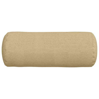 vidaXL Bolsterkissen 2 Stück Grau-Grün Ø 15 x 40 cm Cordstoff