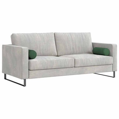 Bolsterkissen 2 Stück Dunkelgrün Ø 15 x 40 cm Cordstoff