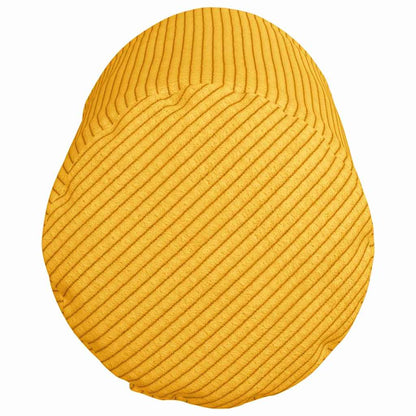 vidaXL Bolsterkissen 2 Stück Helles Gelb Ø 15 x 40 cm Cordstoff