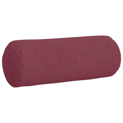 vidaXL Bolsterkissen 2 Stück Weinrot Ø 25 x 70 cm Stoff