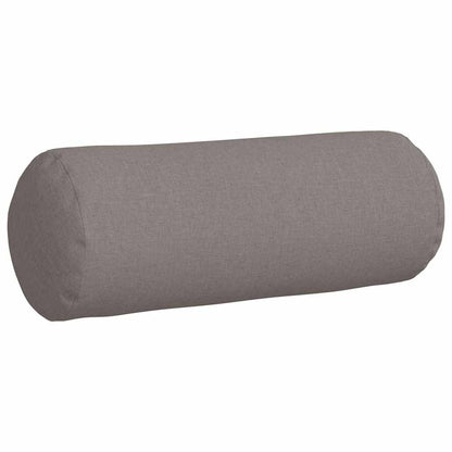 vidaXL Bolsterkissen 2 Stück Taupe Ø 25 x 70 cm Stoff